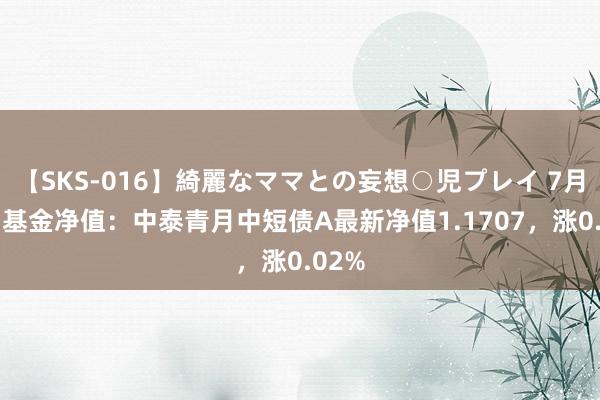 【SKS-016】綺麗なママとの妄想○児プレイ 7月26日基金净值：中泰青月中短债A最新净值1.1707，涨0.02%