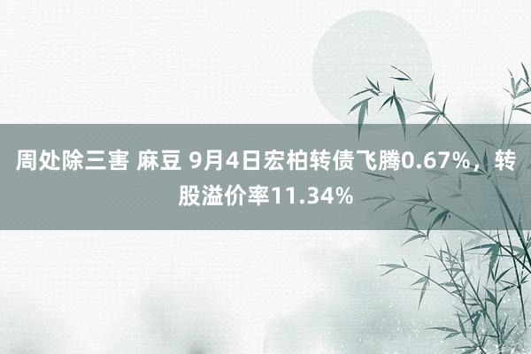 周处除三害 麻豆 9月4日宏柏转债飞腾0.67%，转股溢价率11.34%